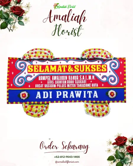 Papan Bunga Ucapan Selamat Kembang Gading