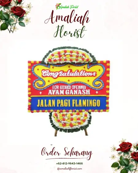 Sewa Papan Bunga Kembang Gading